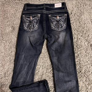 Bedazzled medium wash Jack David jeans